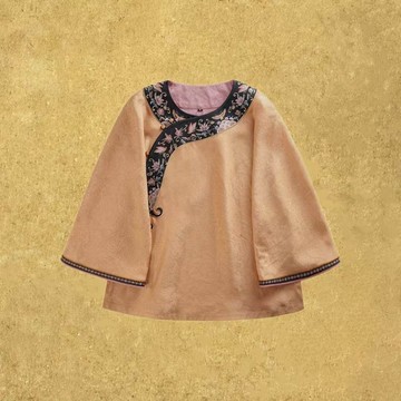 【熹微】新中式復古/桑蠶絲斜襟上衣外套