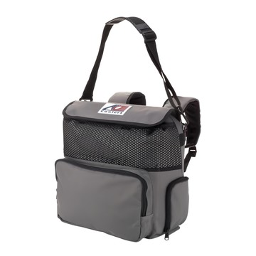 AO Coolers 18罐型 酷冷軟式輕量保冷後背包 1360g 14L  15 x 6 x 16 英吋  炭灰色  1入