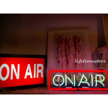 【時光生活】ON AIR/OPEN/LOUNGE開店款霓虹燈直播時光生活訂製復古壓克力字燈箱開店燈箱 遙控燈箱 開店佈置