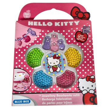 Hello Kitty 凱蒂貓 串珠樂 補充包2 超過200個串珠  多色  1盒