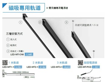 舞光 磁吸軌道 達文西軌道 達文西磁吸軌道 磁吸燈具 達文西配件 好商量~【APP滿額下單10%點數(單一帳號最高5000點)】1/31止