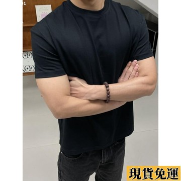 【台灣出貨】 2025爆款👕GTAL美式純色T恤納維亞科技麵料緊身運動冰皮速幹彈力圓領短袖 MRH5