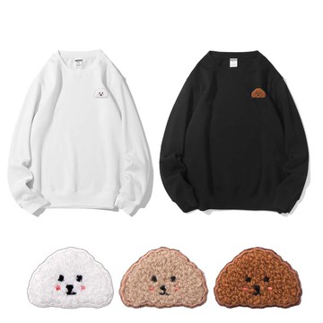 超可愛貴賓絨面大學TEE│重磅刷絨衛衣│台灣製【009697AAAB】