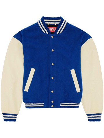 Diesel - L-Franz colour-block bomber jacket - men - Wool/Polyamide - 44 - Blue