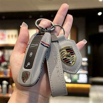 新款Porsche鑰匙套 保時捷鑰匙殻 Cayenne 718 macan panamera taycan 911鑰匙套