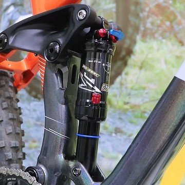 自行車空氣減震器 AO-39RC MTB 軟尾自行車後減震器 165/190/200mm 雙室帶回彈調節