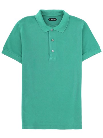 tom ford lyocell and cotton polo shirt
