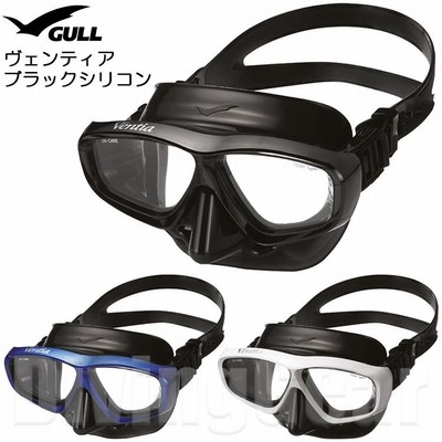 GULL(ガル)　ヴェンティア ブラックシリコン ダイビングマスク [GM-1046] VENTIA