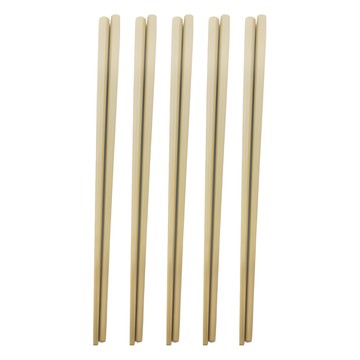 HIKARI 日光生活 日式八角耐熱筷  M145-3 23cm  灰棕色  5雙筷子  5雙