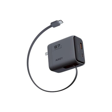 【AUKEY】67W 氮化鎵自帶線充電器 PA-C12