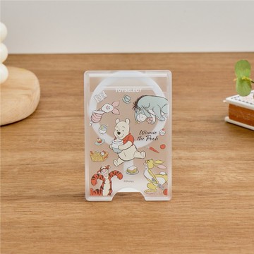 Disney小熊維尼-野餐亂花MagSafe磁吸卡片夾