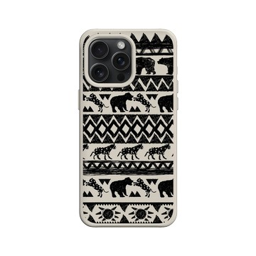 iPhone 15 Pro Max SolidX 貝殼灰 - 花生騷 WasangShow - 熊與豹