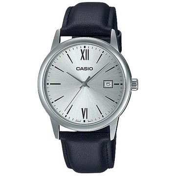 【CASIO 卡西歐】指針錶 皮革錶帶 生活防水 礦物玻璃(MTP-V002L-7B3)