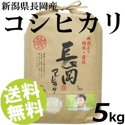 お米 5kg 白米 コシヒカリ 新潟県長岡産 精白米 送料無料 贈答品 お取り寄せ