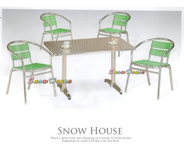 ╭☆雪之屋居家生活館☆╯AA977-1@特惠組合@ 派對組戶外摩登休閒桌椅組**一桌四椅