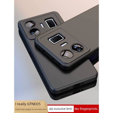 適用OPPO真我GT Neo5手機殼gtneo5純色硅膠軟外殼realme新款RMX3706鏡頭全包gtnoe5防摔套gtne05時尚簡約男女