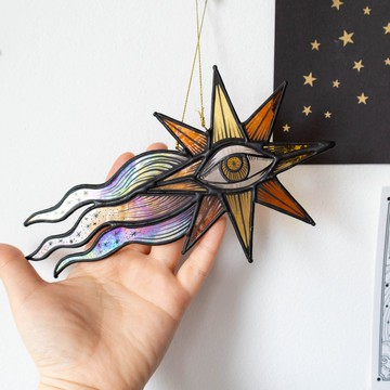 彩色玻璃裝飾，天體家居裝飾，星空藝術