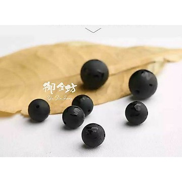 【御金坊手作材料】六字真言 磨砂黑瑪瑙 黑瑪瑙散珠 六字 瑪瑙 水晶 六字 黑瑪瑙圓珠 DIY材料 手作材料