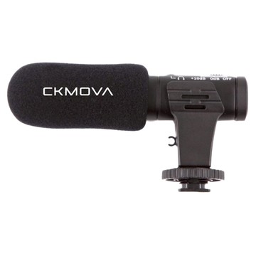 CKMOVA 全向電容式相機麥克風  支援3.5mm耳機即時監聽，內建可充電鋰電池，全金屬機身設計  VCM3 PRO  1個