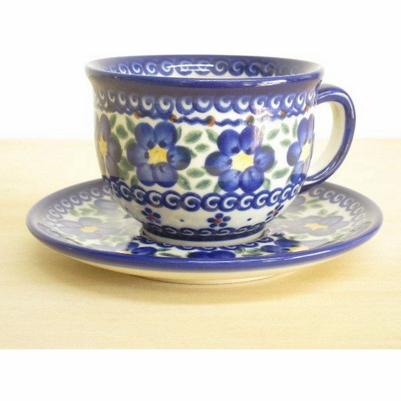 ポーリッシュポタリー カップ ソーサー ティーカップ コーヒーカップ 花柄 陶器 ポーランド食器 ボレスワヴィエツ Vena社 通販 Lineポイント最大get Lineショッピング