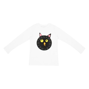 Stella McCartney Kids 貓咪短袖 T-Shirt