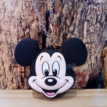 真愛日本 迪士尼 米奇 米老鼠 樂園限定 頭型 矽膠零錢包 發票包 小物收納 零錢包