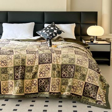 新款雙層云貂絨直播熱款毛毯外貿加厚復合法蘭絨牛奶絨輕奢風毛毯