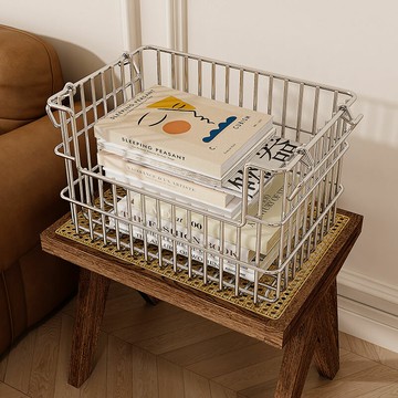 304不銹鋼收納筐桌面浴室儲物籃零食置物架廚房置物籃雜物整理筐