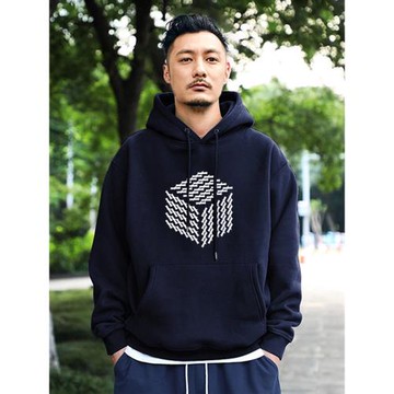 440克重磅冬季余文樂潮牌爆款男裝衛衣男士連帽外套寬松加絨加厚