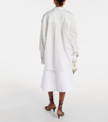 Khaite Tamal pinstriped oversized cotton shirt