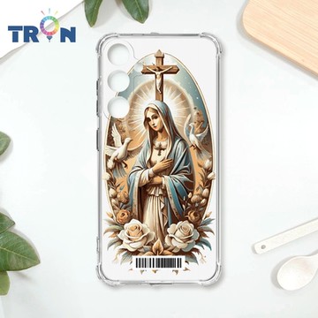 TRON 三星 A35 聖母簡約風 四角防摔載具殼 軟殼 手機殼