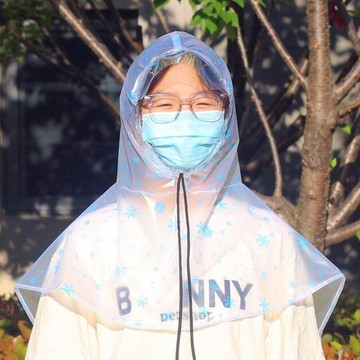 桃園出貨🍂戶外防雨新款防水神器外賣防雨頭套披肩帽下雨天騎手遮陽戶外頭罩
