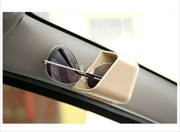 美琪 汽車內裝飾用品*汽車儲物盒A柱收納眼鏡 收機盒