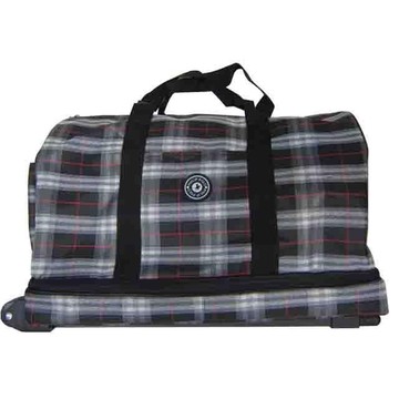 旅行袋拉桿側拖型可加大容量旅行袋輕量防水尼龍布鋁合金拉桿