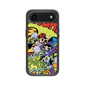 iPhone Air Mod NX -邊框背蓋組合 (相機按鈕) 黑 - The Powerpuff Girls 飛天小女警 - 魔人啾啾的攻擊