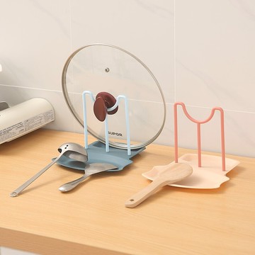 廚房臺面坐式鍋蓋架多功能放鍋鏟架托湯勺筷子一體收納神器置物架