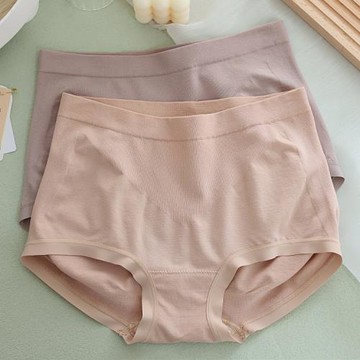 塞德納無縫莫代爾面膜褲舒適平角包臀大碼無束縛中高腰女內褲6928