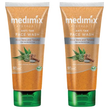 印度 Medimix 阿育吠陀洗顏凝露 淨白  100ml  2條