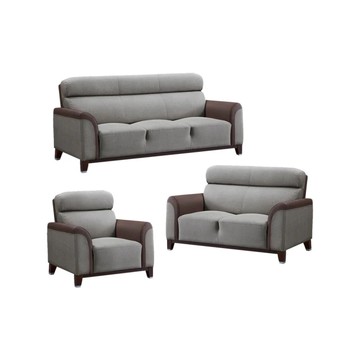 IHouse-太郎 貓抓皮沙發-1+2+3人坐 (台灣製)灰色