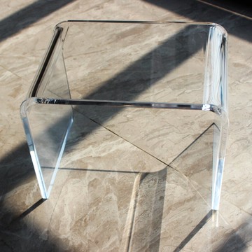 擱腳凳 透明塑料亞克力換鞋小凳子簡約現代時尚創意矮凳網紅凳擱腳凳家用【MJ15985】