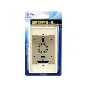 塑膠開關明盒一連