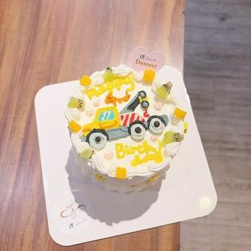 拖吊車手繪蛋糕 客製化 繪圖蛋糕 生日 慶生 禮物 客製化生日蛋糕