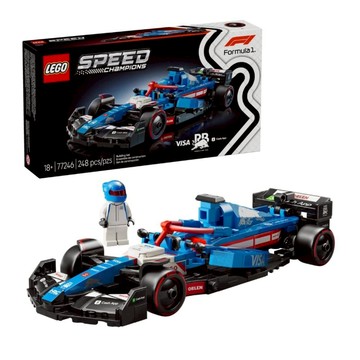LEGO Speed系列 Visa Cash App RB VCARB 01 F1賽車模型 樂高積木  1盒  藍色