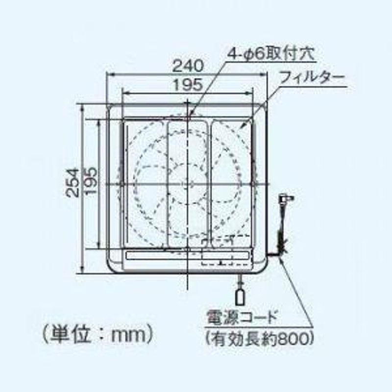 パナソニック 一般・台所・事務所・居室用換気扇 フィルター付 排気