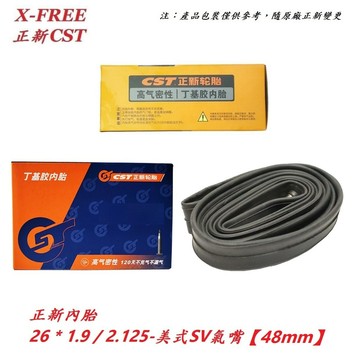 正新 CST 內胎【盒裝SV48】26*1.90/2.125 SV48 美嘴 自行車內胎 26*1.95【U25-23】
