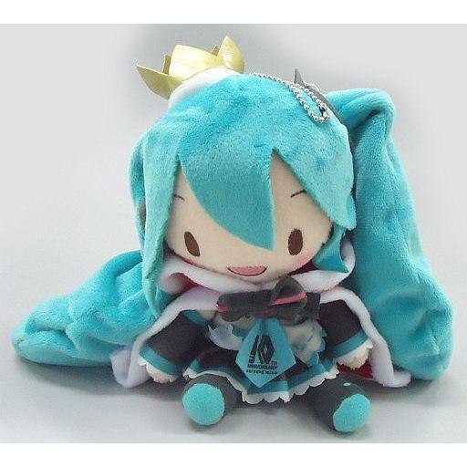 中古ぬいぐるみ 初音ミク(目・口開け 笑顔) ふわふわぬいぐるみ ”初音