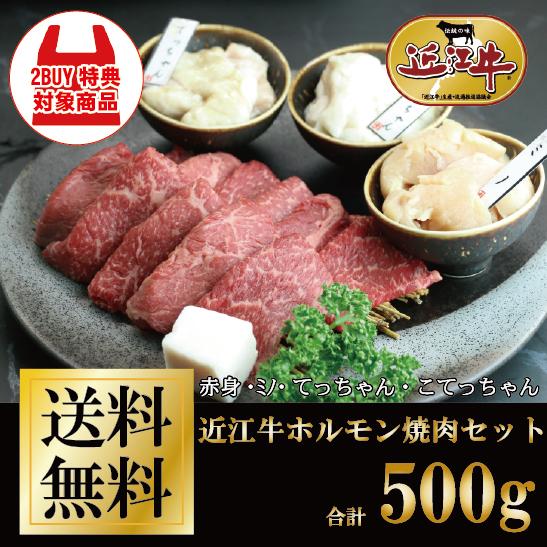 近江牛 ホルモン焼肉セット 計500g 牛肉 肉 ギフト 送料無料 お歳暮