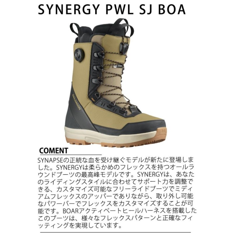 23-24 SALOMON/サロモン SYNERGY PWL SJ BOA シナージー メンズ