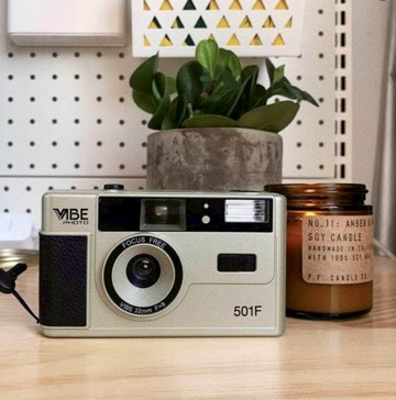 預購【VIBE相機】德國 VIBE 501F 底片相機 傻瓜相機 傳統膠捲 相機 -  香檳