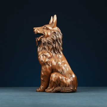 ??可開發票??免運 銅欣祥 紫銅狗擺件《德牧犬》 銅工藝品 家居飾品客廳辦公室落地